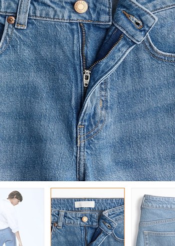 40 Beden H&M Wide High Jeans