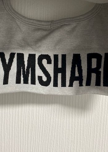 Gymshark Gri Uzun Kollu Crop Top spor üst - Görsel 2