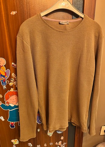 Erkek taba  Triko Uzun Kollu Kazak - Görsel 3