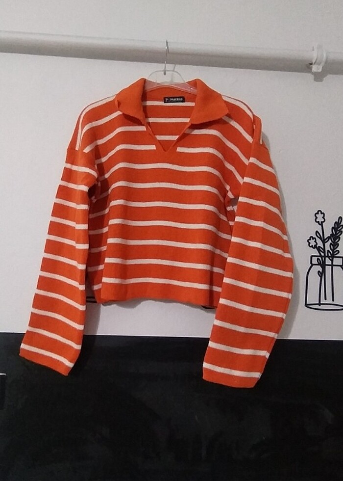 NATHIA ÇİZGİLİ KAZAK  - Görsel 3