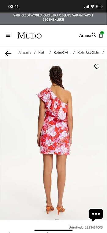 Tek Omuz Elbise - Görsel 2