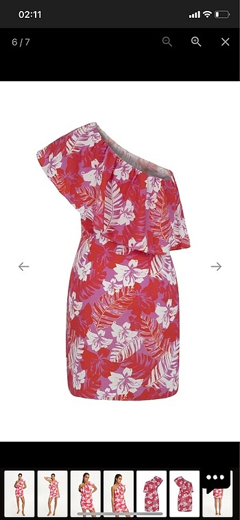 Tek Omuz Elbise - Görsel 3