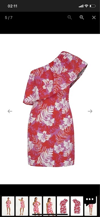 Tek Omuz Elbise - Görsel 4