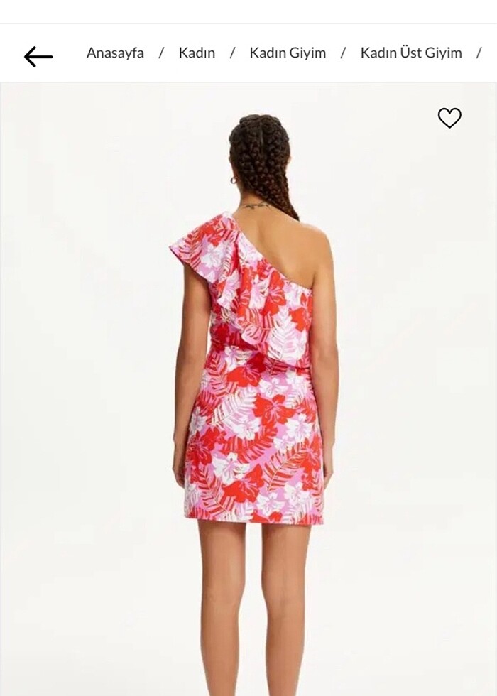 Tek Omuz Elbise - Görsel 2