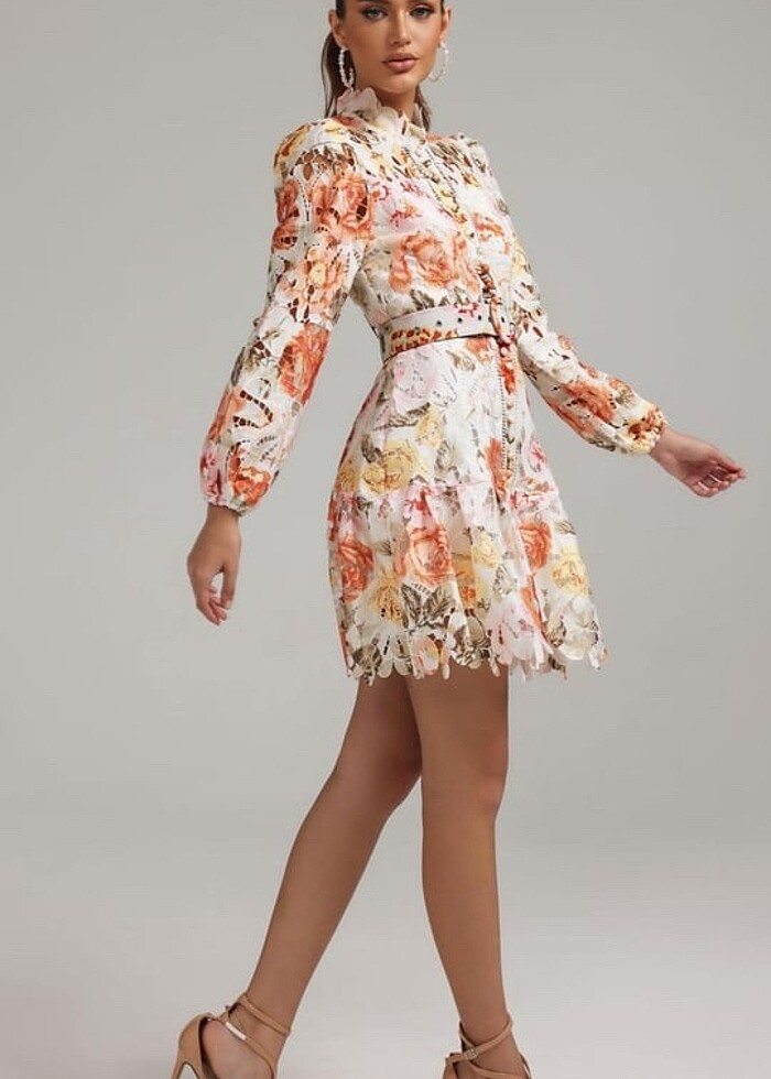 FASİON Çiçek desenli elbise - Görsel 2