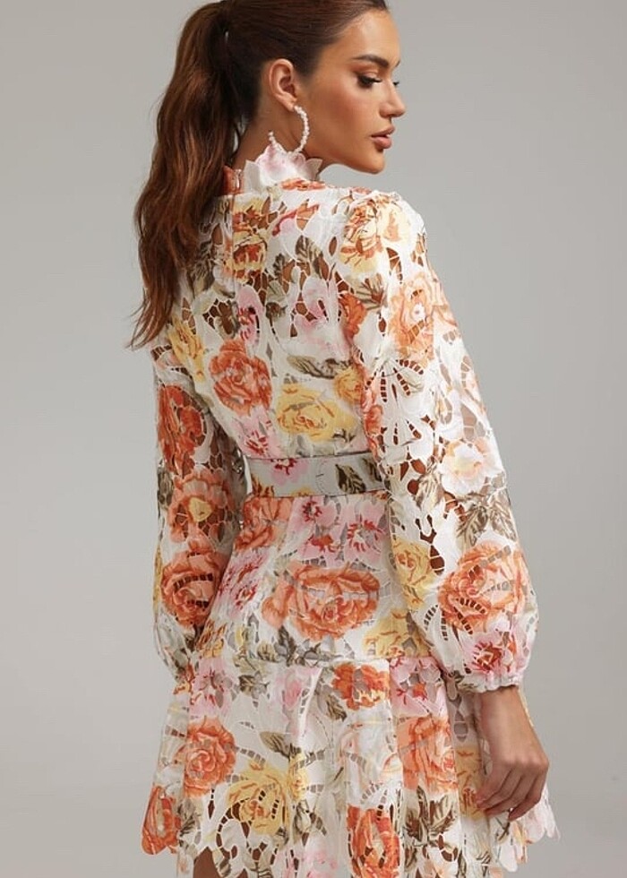 FASİON Çiçek desenli elbise - Görsel 3