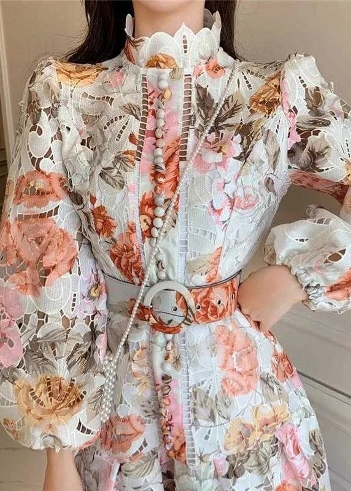 FASİON Çiçek desenli elbise - Görsel 5