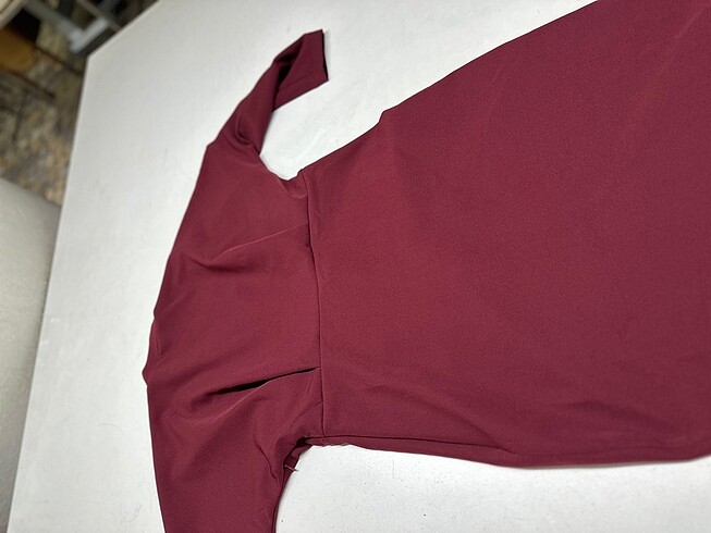 42 Beden bordo Renk Zara mango beymen özelgün elbise