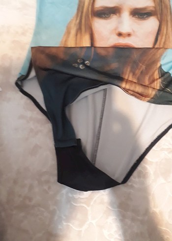 Penti Mavi Baskılı Kemerli Kadın Monokini