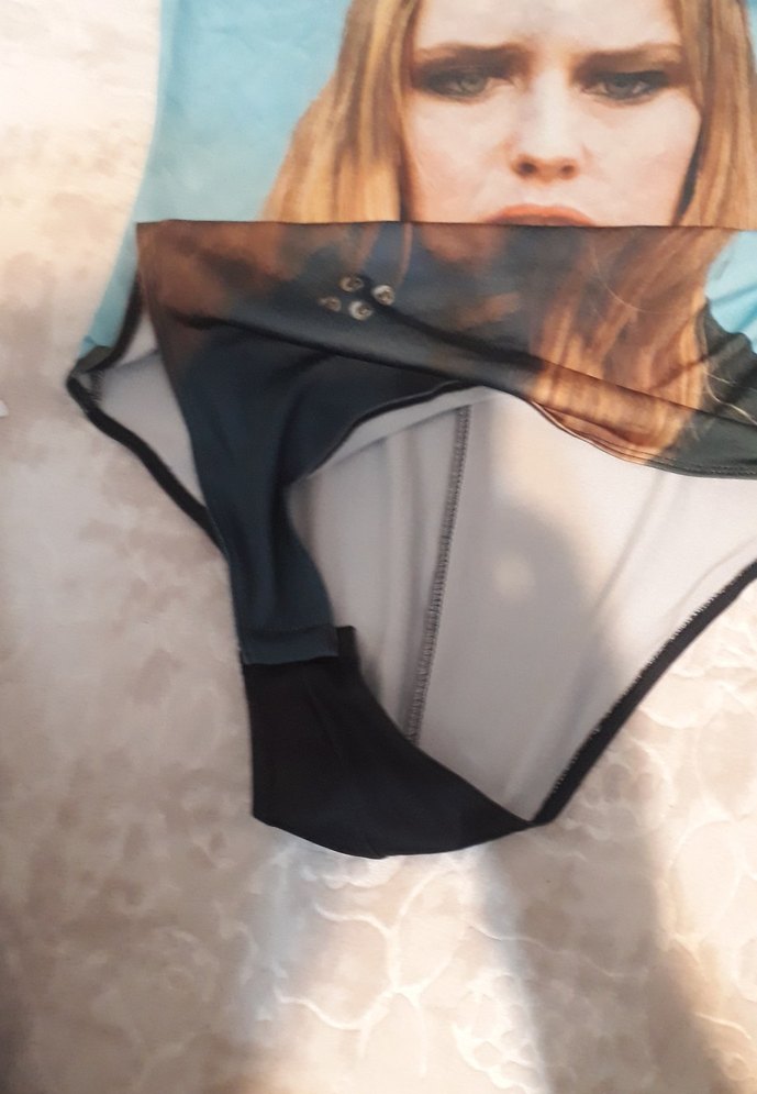 Mavi Baskılı Kemerli Kadın Monokini - Görsel 2