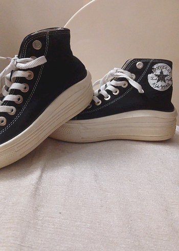 36 Beden Siyah dolgu taban converse