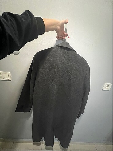 l Beden gri Renk Pull and bear kaşe kaban