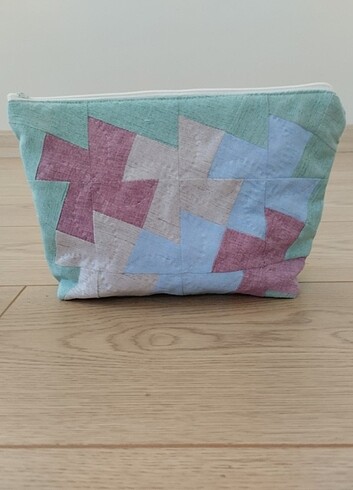 El yapımı Makyaj çantası # patchwork # Kırkyama