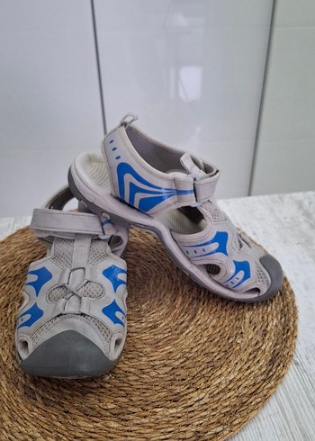 Mavi Gri Erkek Çocuk sandalet Desenli Terlik - Görsel 2