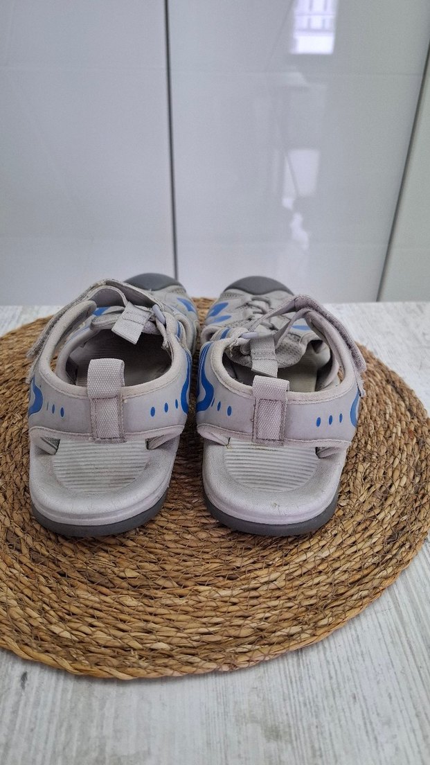 Mavi Gri Erkek Çocuk sandalet Desenli Terlik - Görsel 3