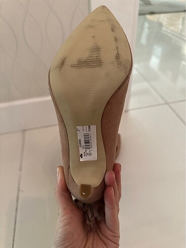 36 Beden ten rengi Renk Elle süet stiletto