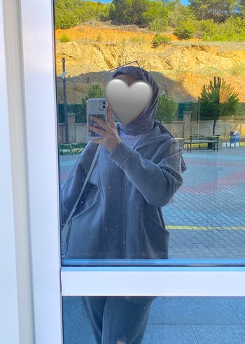 Gri tesettür eşofman takımı - Görsel 2