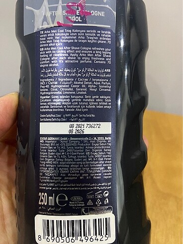 Arko men tıraş kolonyası - Görsel 4