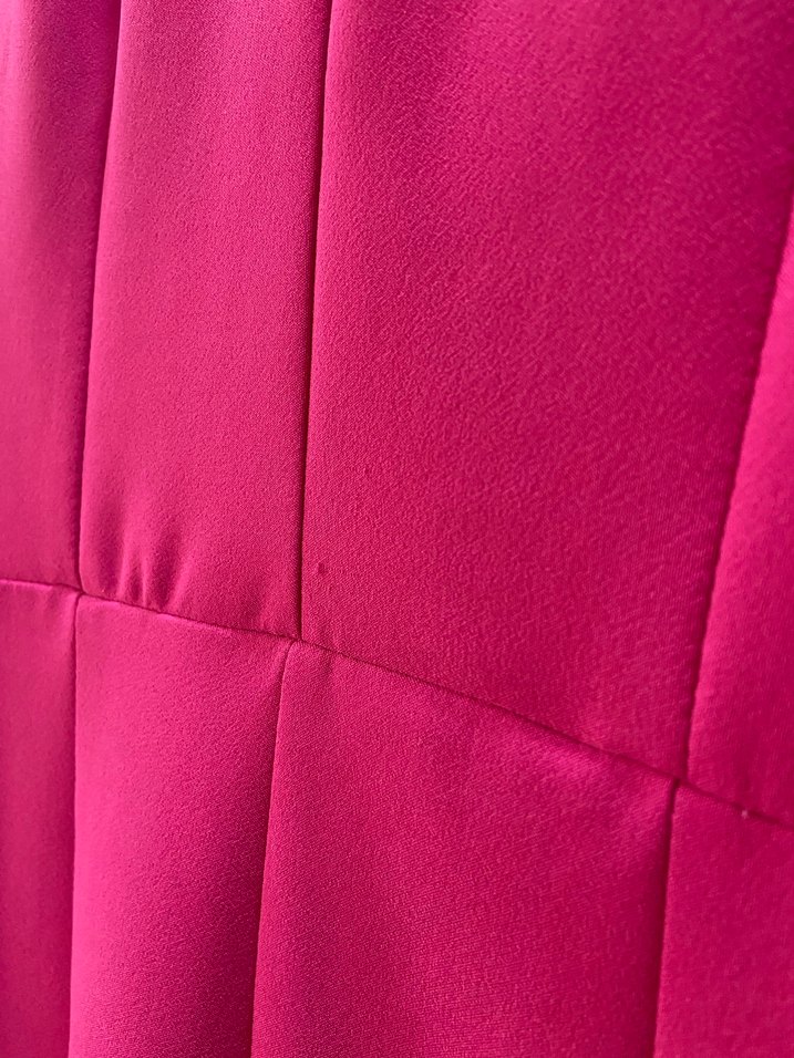 Pembe Düğmeli Midi  Elbise - Görsel 5