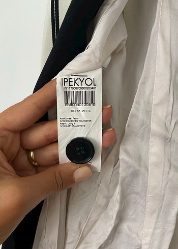 Uzun Çizgili V Yaka Kolsuz Kadın Yelek - Görsel 8