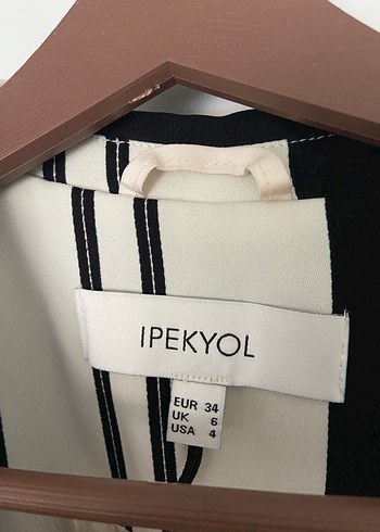 Uzun Çizgili V Yaka Kolsuz Kadın Yelek - Görsel 6