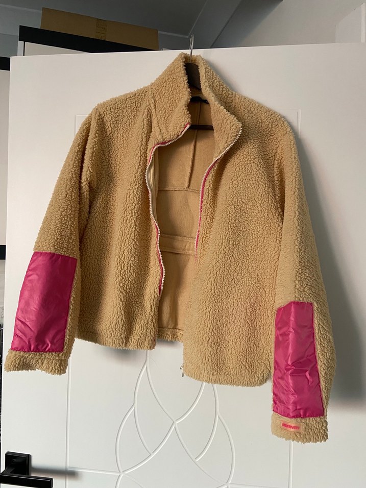Bej  Peluş Kadın Ceket - Görsel 2