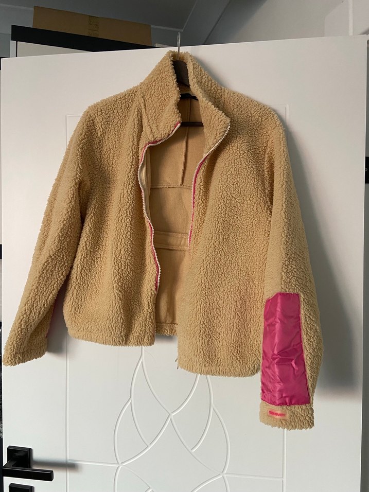 Bej  Peluş Kadın Ceket - Görsel 4