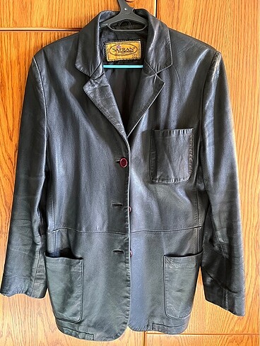 Safran unisex deri ceket