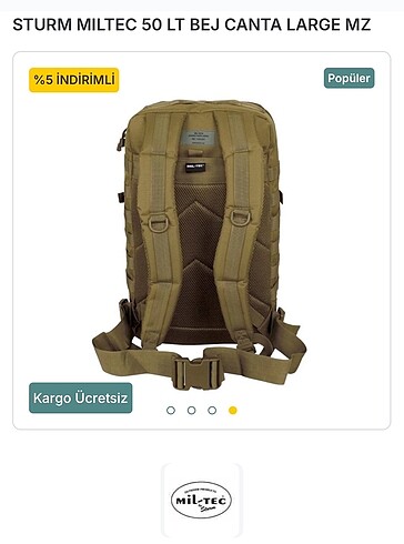 Askeri outdor çanta - Görsel 2