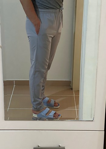 Gri Hamile Pantolonu, Düzenli Kesim - Görsel 3