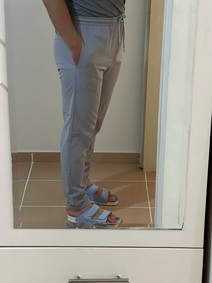 Gri Hamile Pantolonu, Düzenli Kesim - Görsel 3