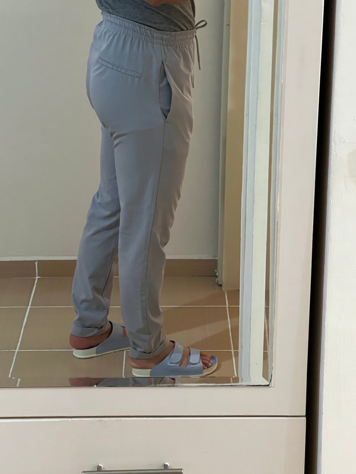 Gri Hamile Pantolonu, Düzenli Kesim - Görsel 4