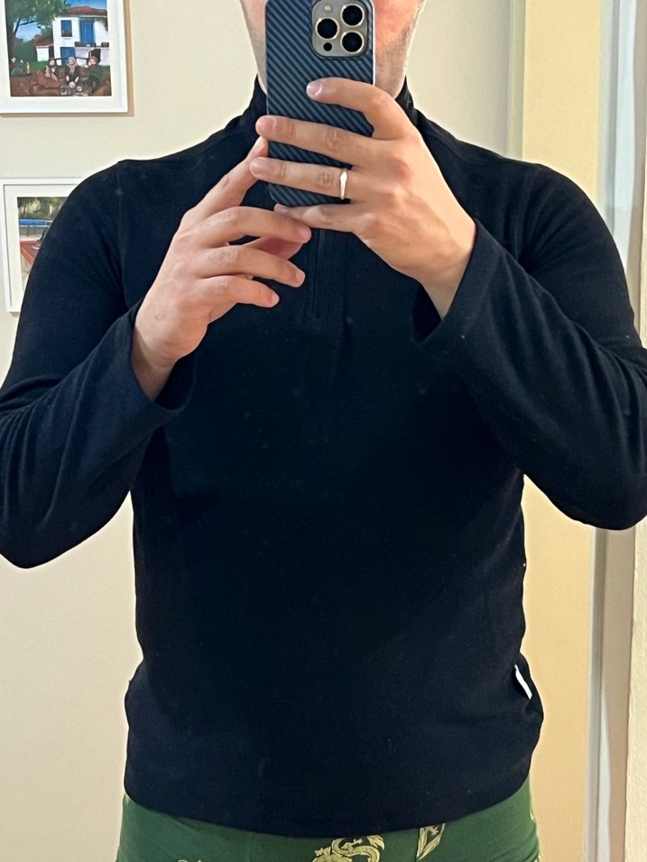 Erkek Gri Fermuarlı Boğazlı  polar - Görsel 2