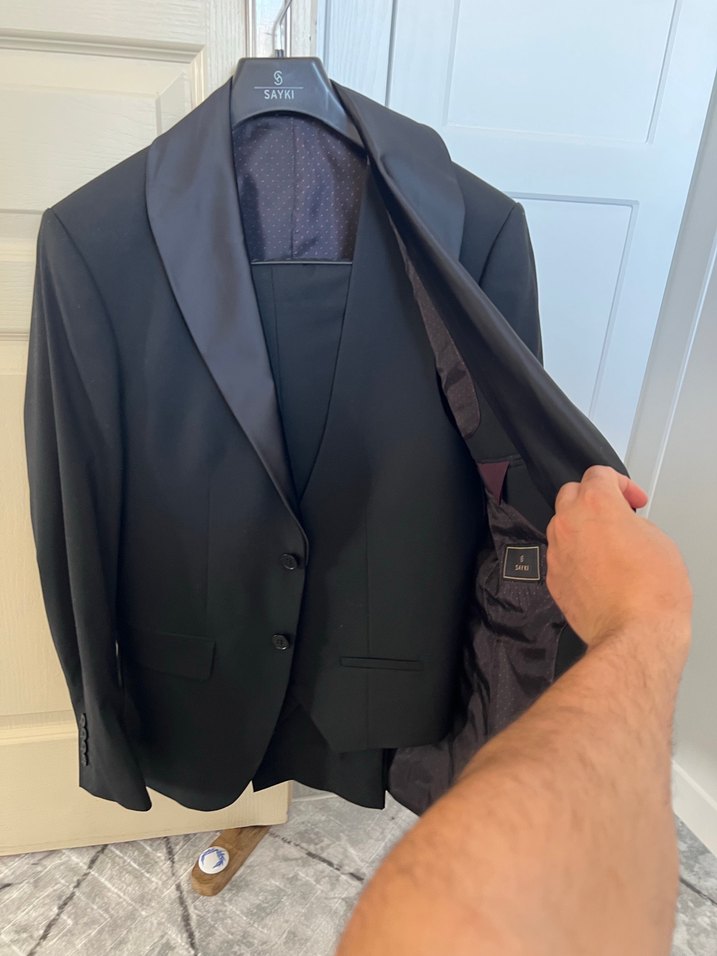 Siyah  Erkek Takım Elbise - Görsel 5