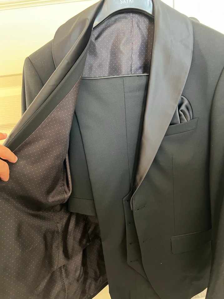 Siyah  Erkek Takım Elbise - Görsel 3