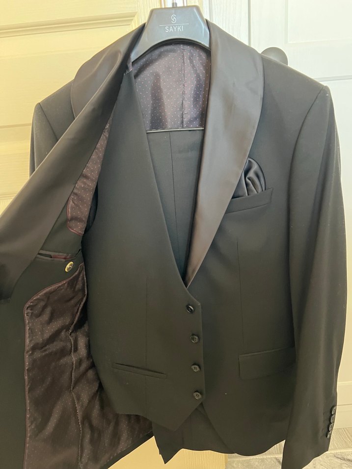 Siyah  Erkek Takım Elbise - Görsel 4