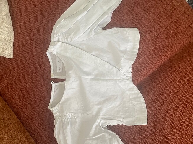 Zara üzüm kol crop gömlek