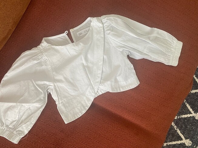 Zara Zara üzüm kol crop gömlek