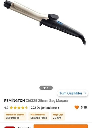 Remington Remington saç maşası 25 mm
