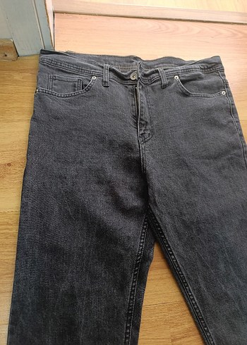 Diğer Erkek Gri Denim Regular Fit Jean