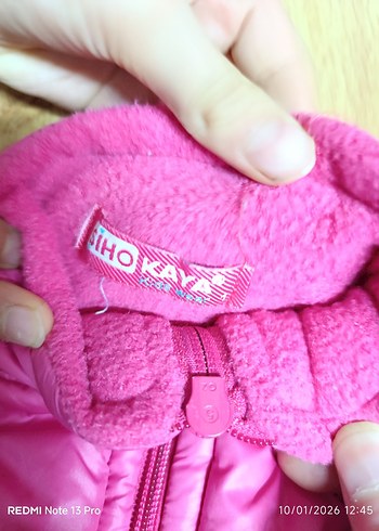 Kız Çocuk Pembe Nakışlı Fermuarlı Yelek - Görsel 2