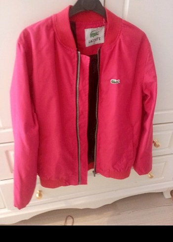 Lacoste Canli Kirmizi Lacoste Bomber Ceket