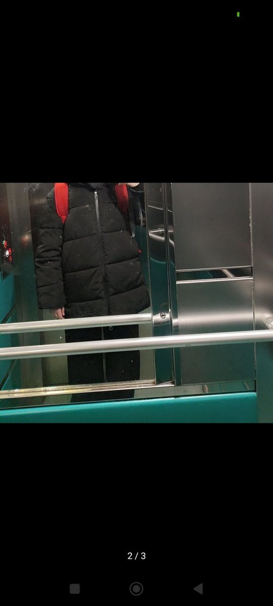 MANGO Siyah Kapüşonlu Kapitone Midi Anorak - Görsel 2