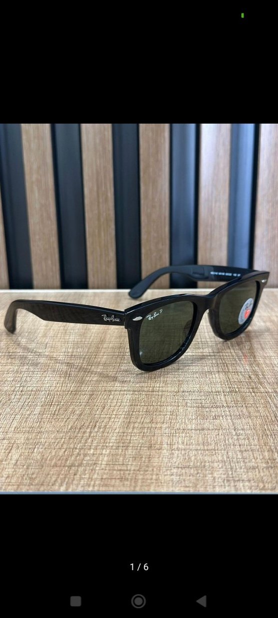 Kadın Siyah Parlak Ray-Ban Güneş Gözlüğü - Görsel 4