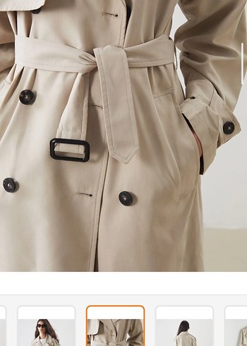Bej  Kadın Trençkot - Görsel 3