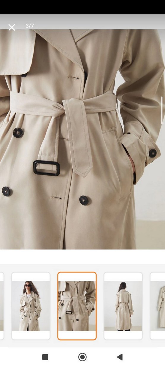 Bej  Kadın Trençkot - Görsel 3