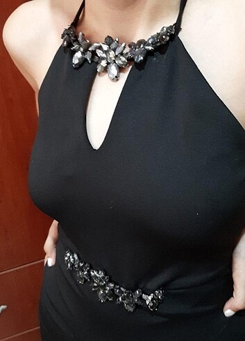 s Beden siyah Renk Balık model düğün özel gün elbisesi abiye