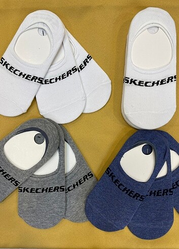 Skechers 3lü babet corap