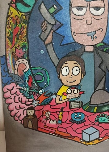 Diğer RİCK AND MORTY ÖZEL ÜRETİM AKRİLİK TABLO