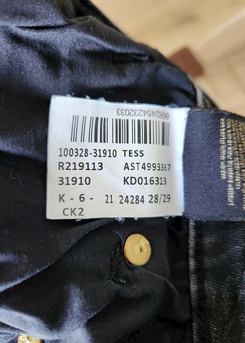 Mavi  28 29 beden füme  rengi kot - Görsel 3